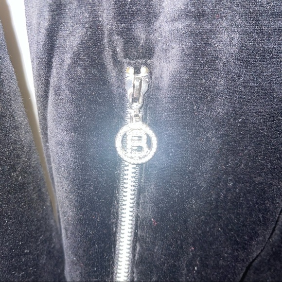 COPY - Black Velour Track Suit Jacket - Picture 5 of 7